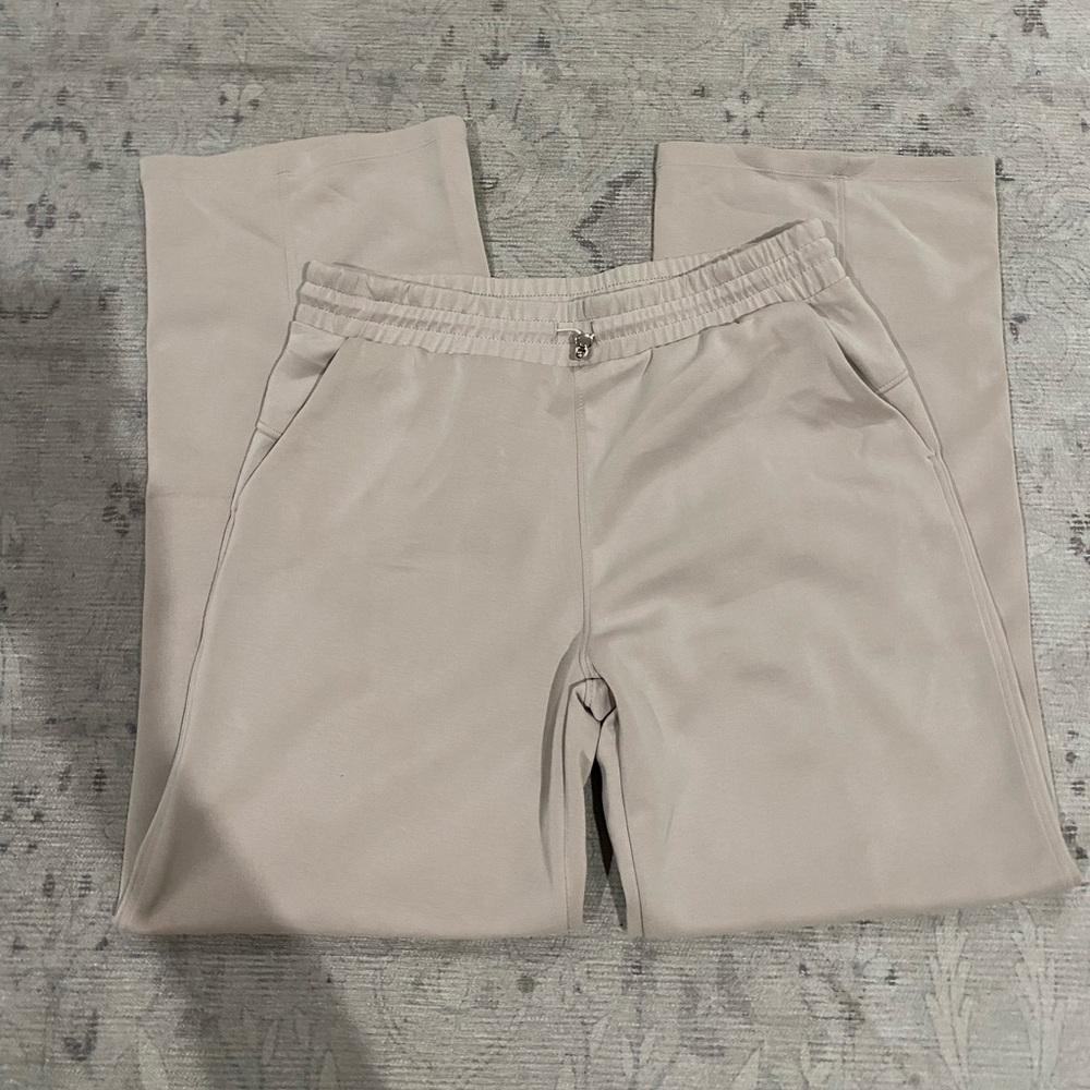 Wide leg sweats size medium light tan workout pants